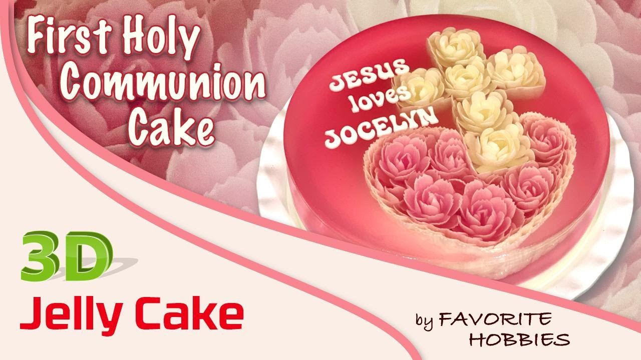 3D JELLY CAKE  | 014 - FIRST COMMUNION CAKE | Rau Câu 3D | Bánh Rước Lễ Lần Đầu