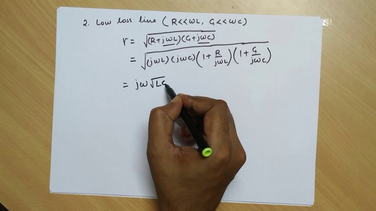 Lossless, Low loss and Distortionless transmission lines by Prof. Niraj Kumar VIT Chennai