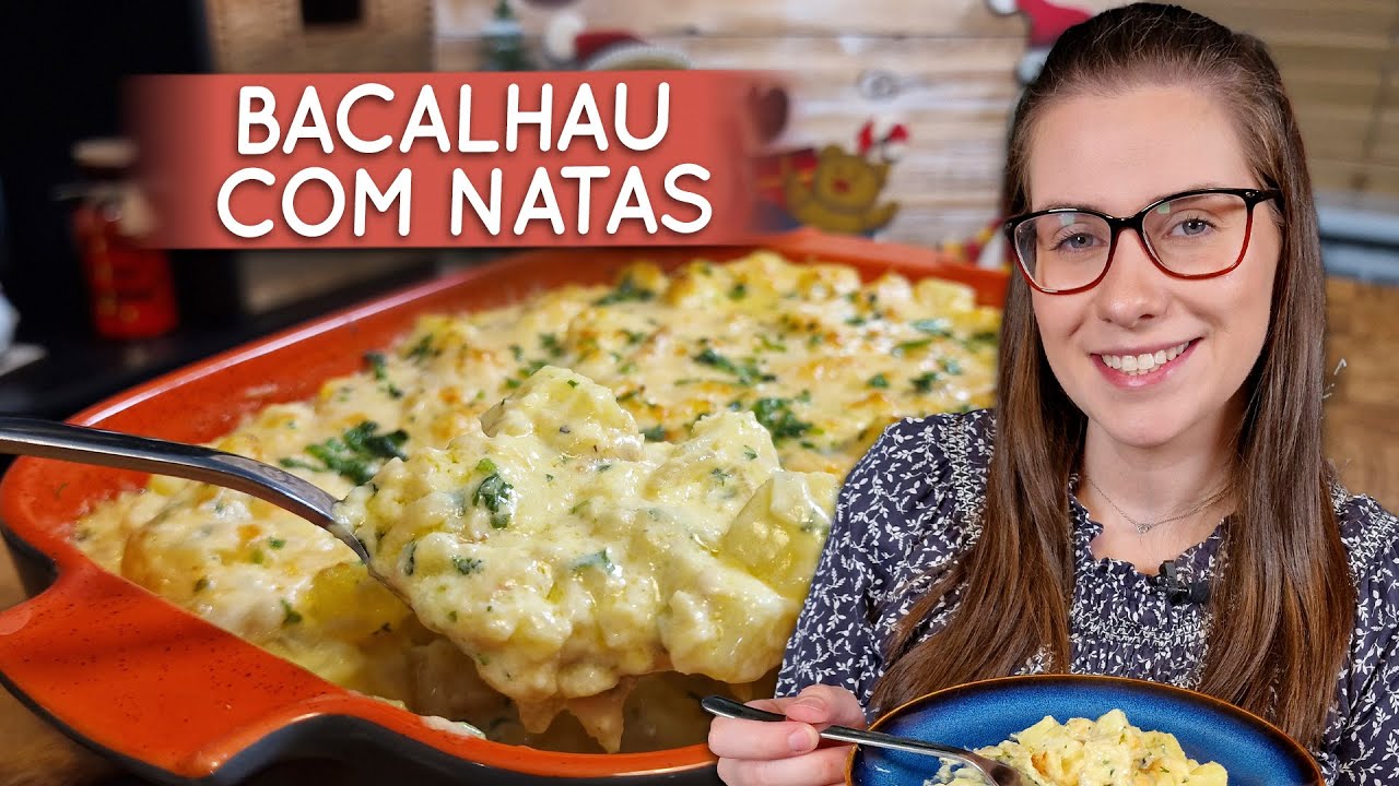 Bacalhau com natas super cremoso, receita facil !