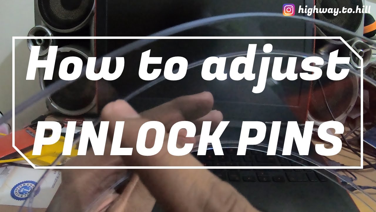 How to adjust Pinlock pins (Helmet Visor)