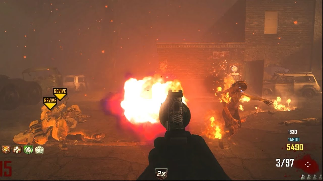 COD Black Ops BO 2 Zombies Town Survival with Randoms - Round 31