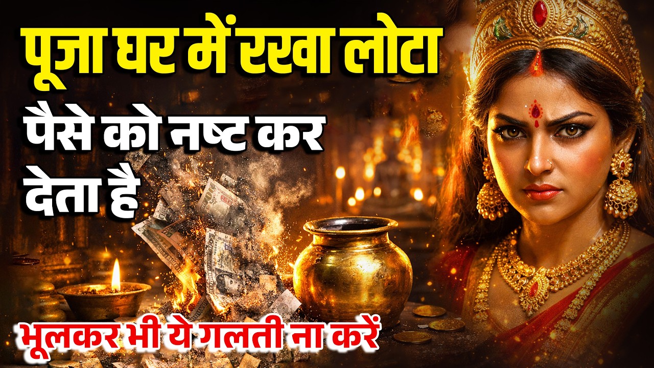 पूजा घर में रखा लोटा पैसे को राख बना देता है? ये 3 गलतियां भूलकर भी ना करें!