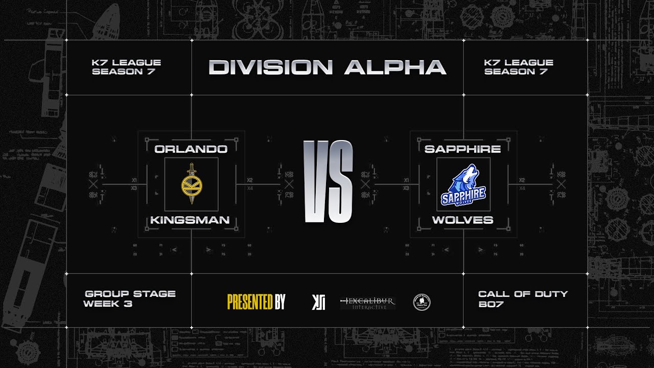 K7 Season 7 - Orlando Kingsman vs Sapphire Wolves - Division: Alpha: Week 3