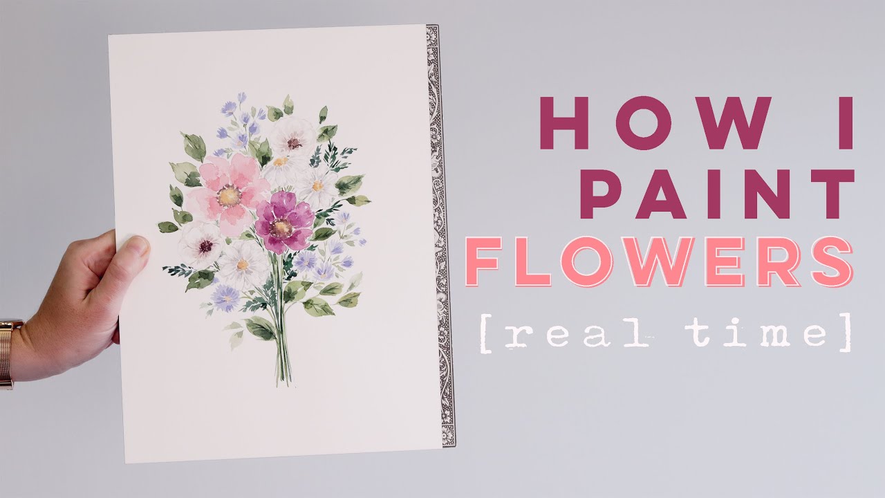 REAL TIME Watercolor Painting Tutorial | Learn My Process