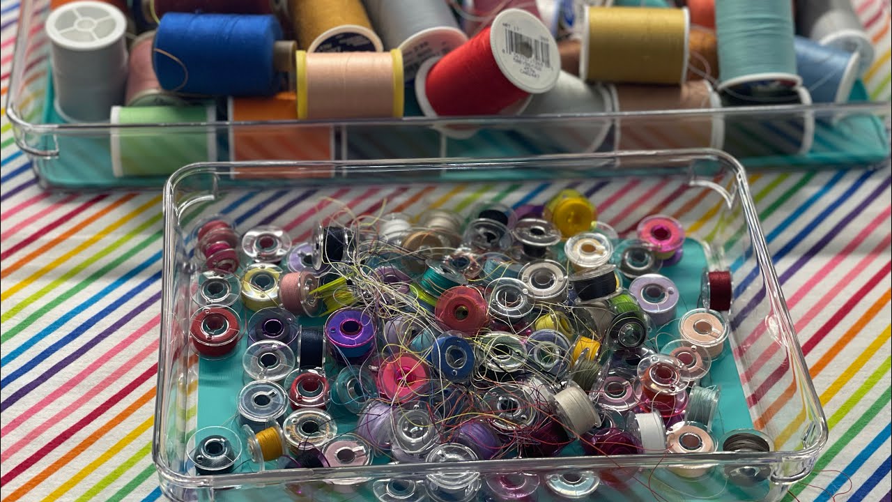 HOW TO ORGANIZE BOBBINS & THREADS | SUPER EASY