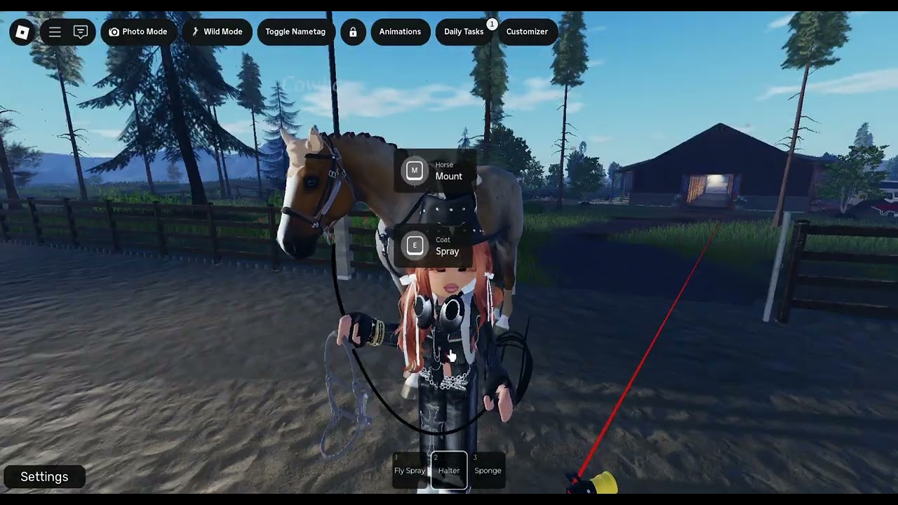 My first roleplay. // Horse used; Cowboy // Roblox LCS test