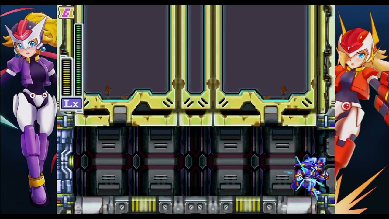 Mega Man ZX- Hurricaune's stage with multiple Biometals (Area I)