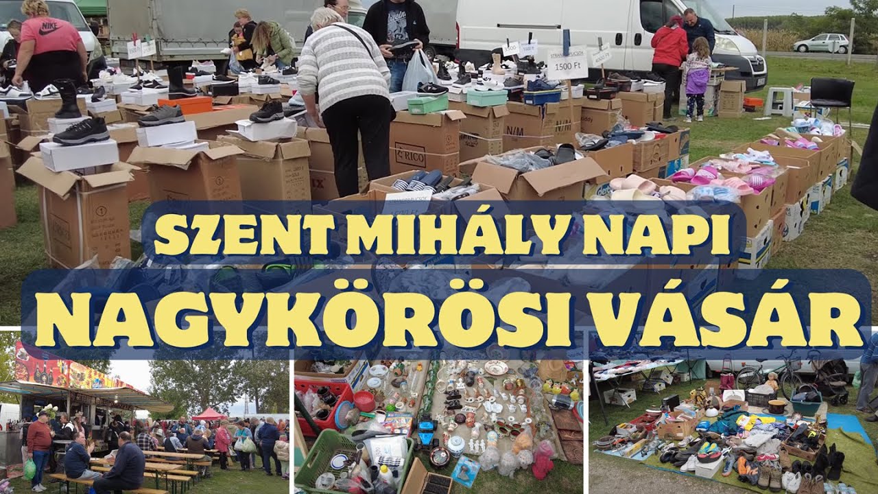 Nagykőrösi Szent Mihály napi Állat- és Kirakodóvásár - Bolhapiac  [4k Ultra HD 60fps]