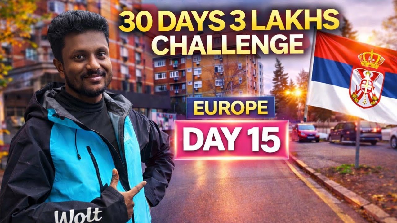 Europe Serbia 🇷🇸 | Wolt Food Delivery Day-15 🚴‍♂️ | Full Day Earnings 💰 | 3 Lakh Mission Update 🔥