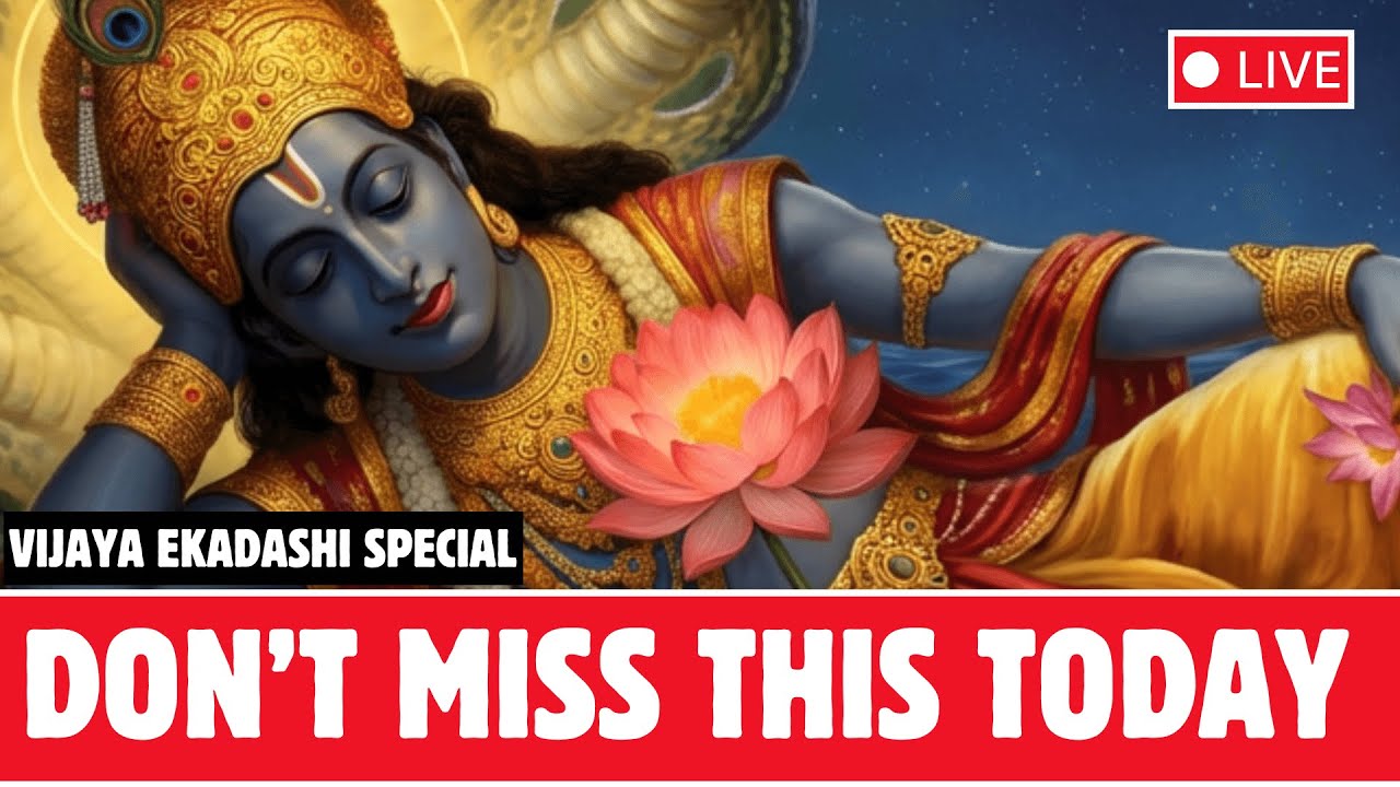 🔴 LIVE 🔴 Vijaya Ekadashi Special 🔴 Powerful Vishnu Mantras for Clarity, Success & Prosperity
