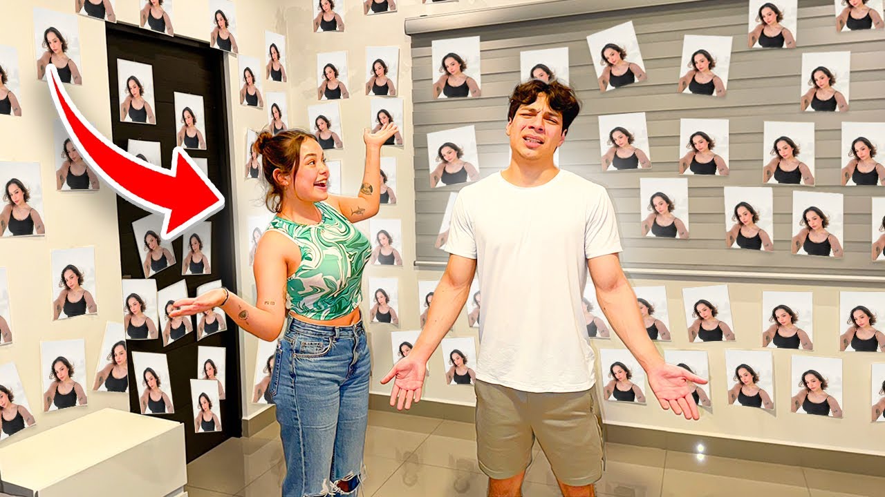LLENÉ TODO EL CUARTO DE YAIR17 CON FOTOS MÍAS PARA QUE SE ENAMORE MÁS - Barbie Pvm