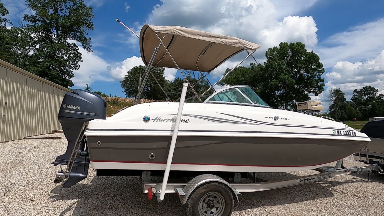 2014 Hurricane SunDeck 187 Deckboat For Sale near Norris Lake Tennessee - SOLD!