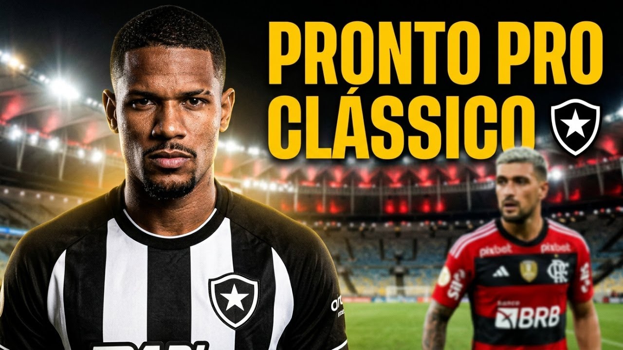 🔥 Júnior Santos pronto para reestreia no Botafogo contra o Flamengo | Clássico 2026