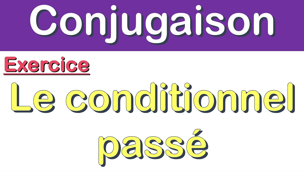 Conditionnel Passé Exercices [ Conjugaison de 20 verbes ]