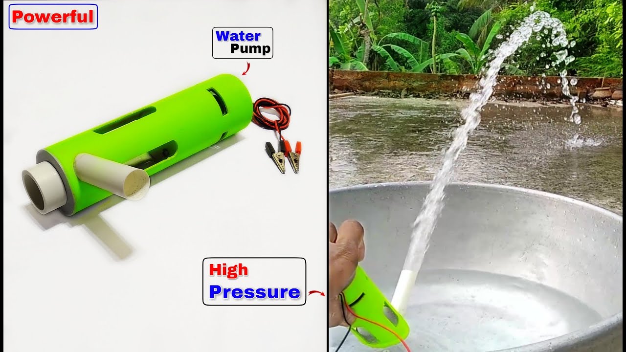 How To Make Powerful Water Pump With Pvc Pipe || घर पर Waterproof Water Pump कैसे बनाए