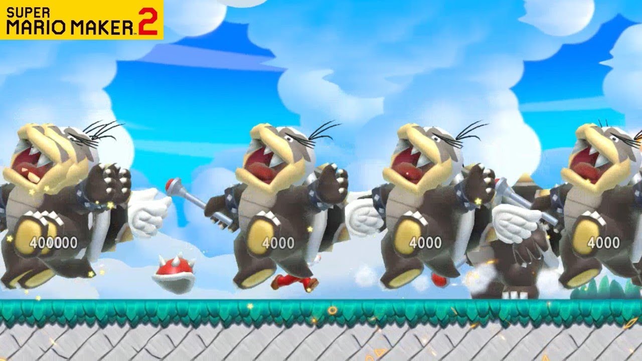 SUPER MARIO MAKER 2 - KOOPALINGS BOSS RUSH & FIGHT & AUTO LEVEL STAGES [Nintendo Switch]