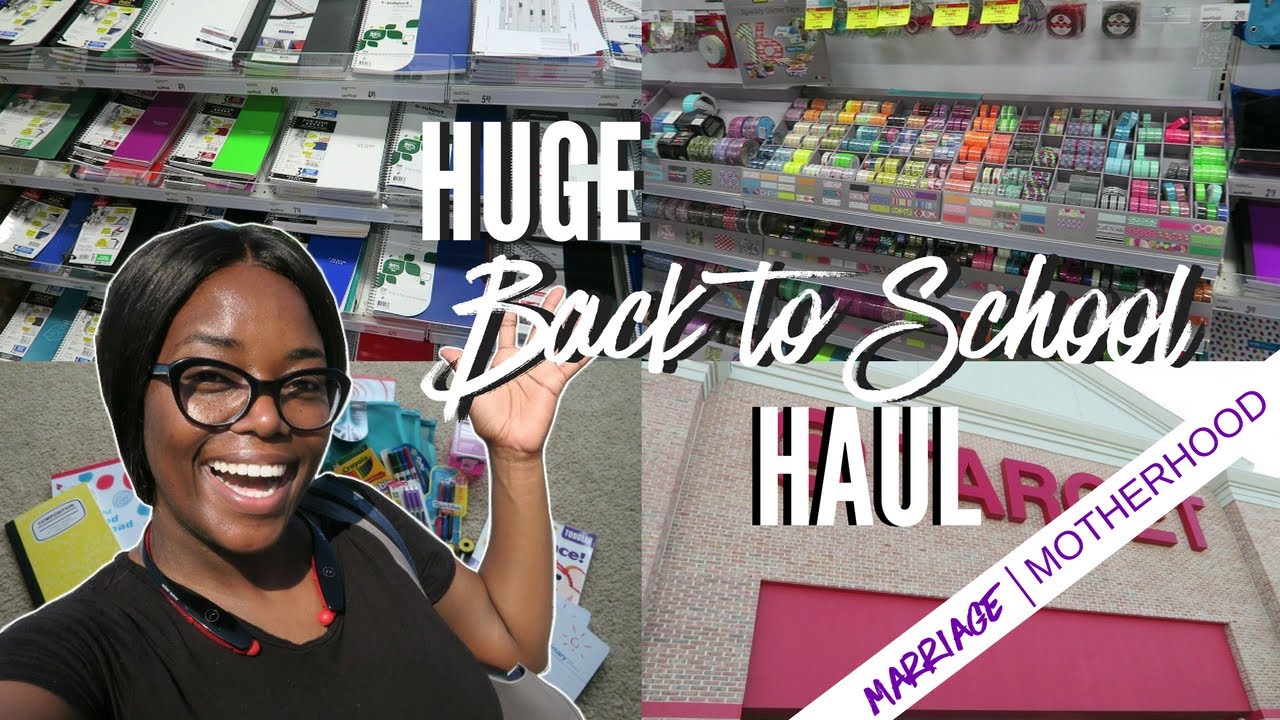 Huge Back to School Haul 2017 | Target & Staples | School Supplies Haul 2017 | Marriage & Motherhood