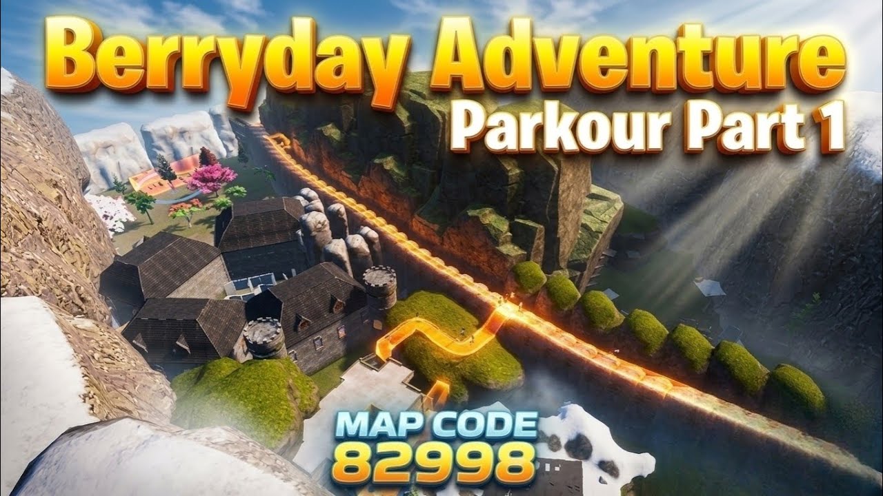 Bgmi wow Parkour Map Code 82998 | Berryday Adventure Parkour part 1 |#bgmi #wowmode 