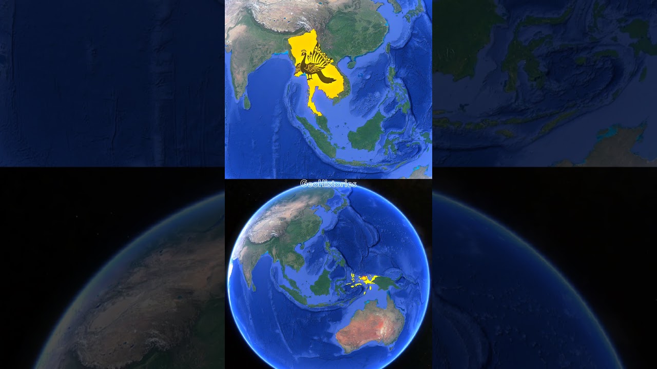 Evolution of Cambodia & Indonesia #maps #history #historymap