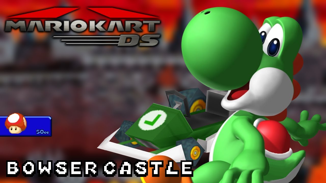Mario Kart DS - 50cc - Yoshi - Standard LG - Bowser Castle | Ep. 3599