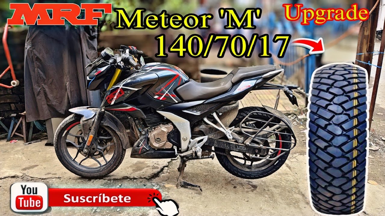 pulsar N250 Full Grip Tyare Fitting MRF Mogrip Meteor 'M' 140/70/17| Sami off-road tyare|