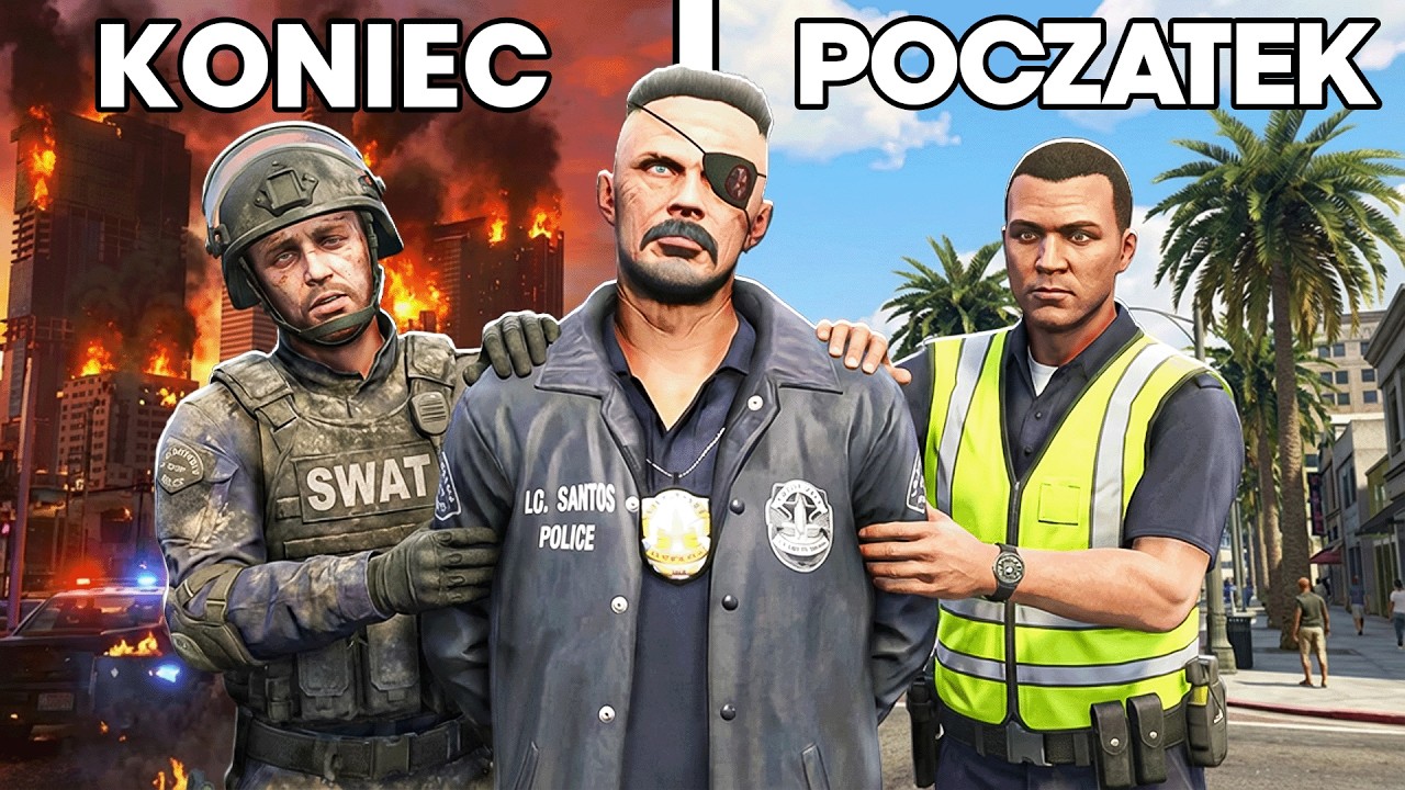 Twoje Życie jako KAŻDA RANGA w POLICJI w GTA V😨