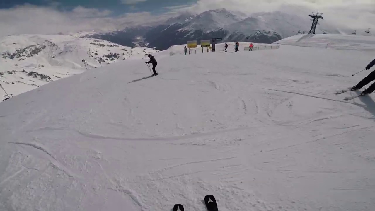 Piste 62 red - 52 black, St. Anton, Austria