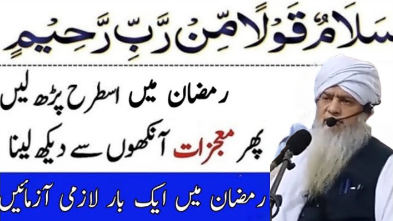 Salamun Qulan Min Rabi | Powerful Qurani Ayat | Peer Zulfiqar Ahmad Naqshbandi