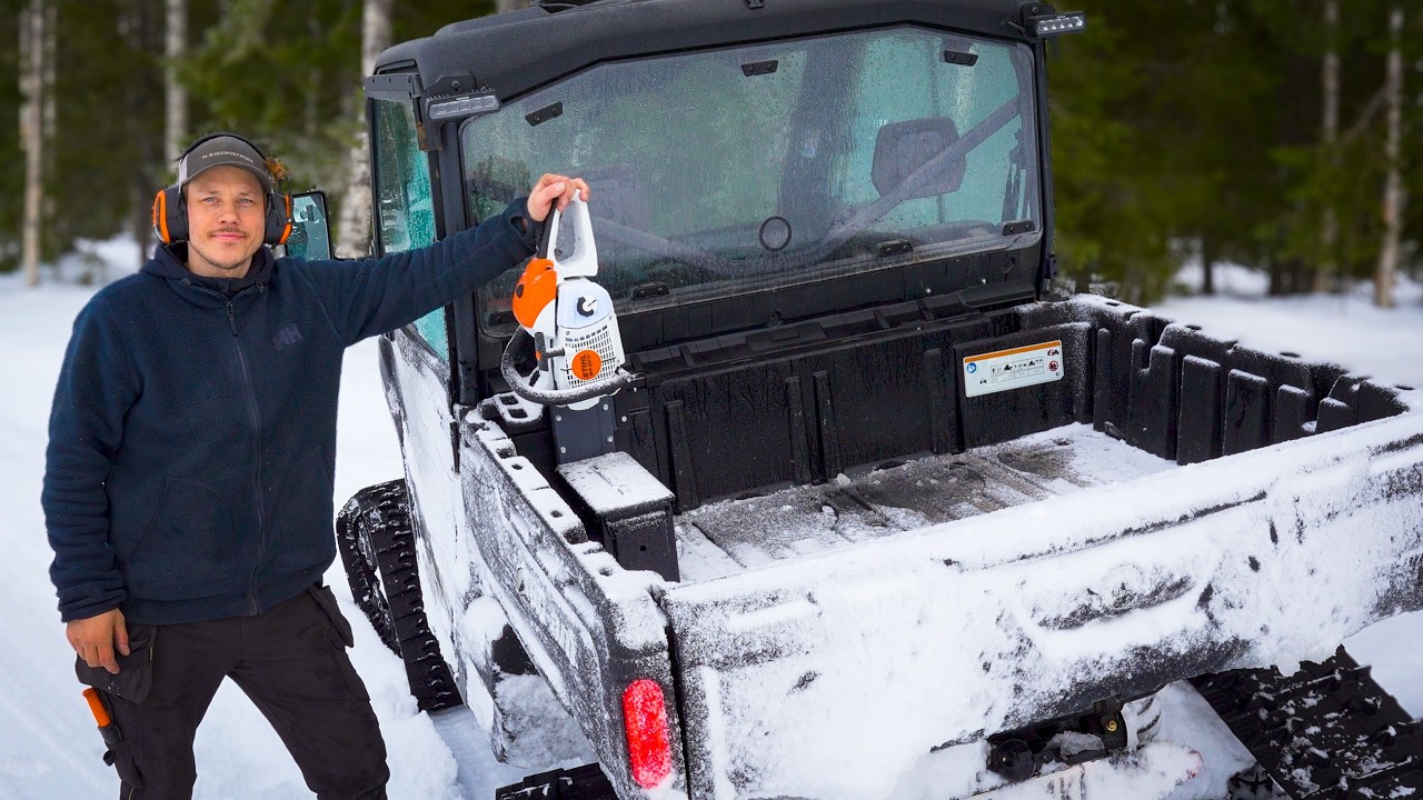 Mounting UTV Tracks, Building a Chainsaw Holder and Seeing the Pope in Rome