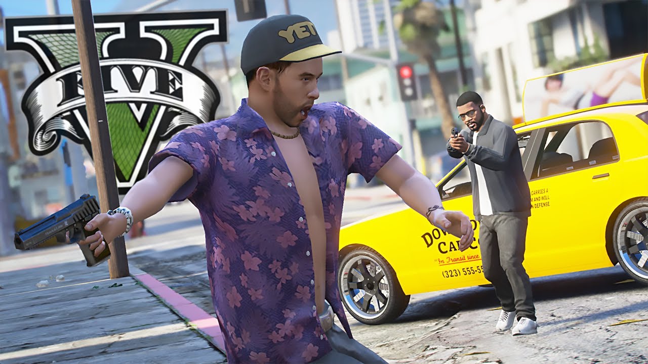 NEM A ESCOLTA POLICIAL FOI CAPAZ DE ME SEGURAR! - GTA V ASSASSINO DE ALUGUEL