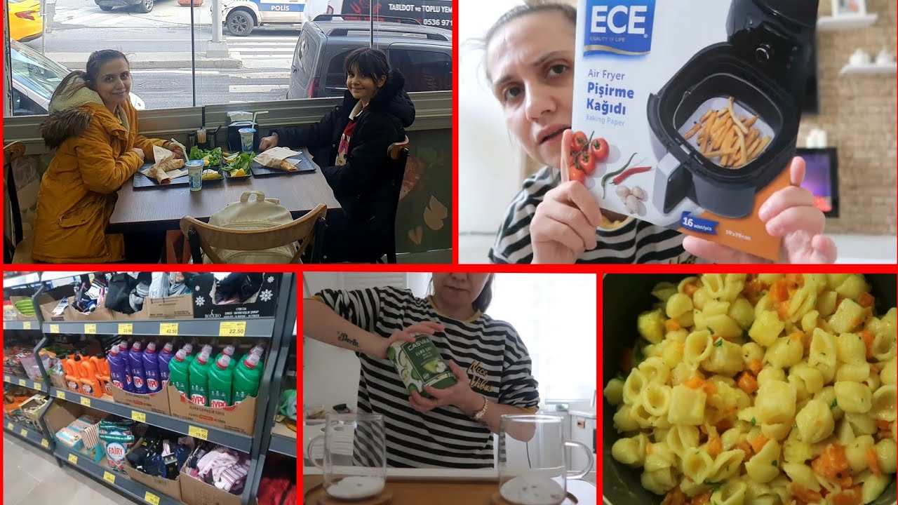 ANNE KIZ BİM GEZDİK,SONRA TANTUNİ YEDİK🥰KEREVİZLİ MAKARNA YAPTIM👍MARKET ALIŞVERİŞİ👍BEBEK SAÇLARIM🙈