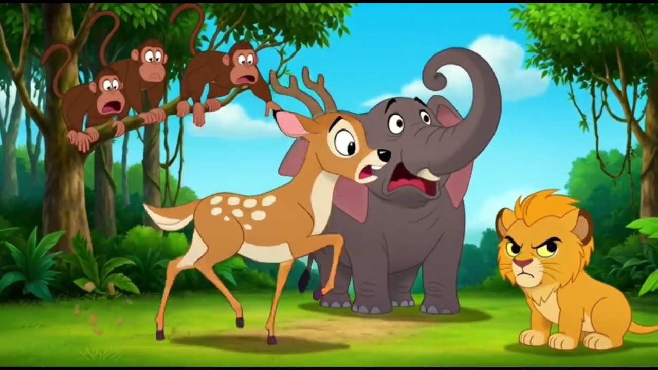 Lions Story ✅✅ नन्हा शेर और सच्ची हिम्मत✅✅ Animal story 👍🏻ai cartoon 
