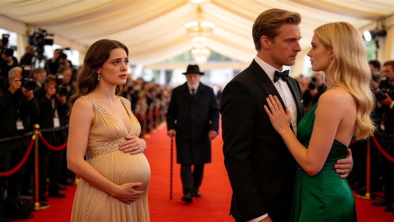 Pregnant Wife Humiliated On Red Carpet — Spotlight Shifted As Billionaire Father Announced Her As