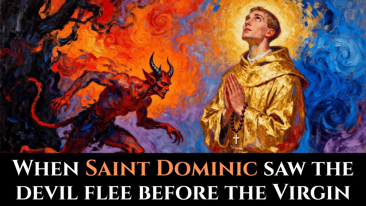 When the Devil Fled Before the Virgin — What Saint Dominic Saw While Praying the Rosary