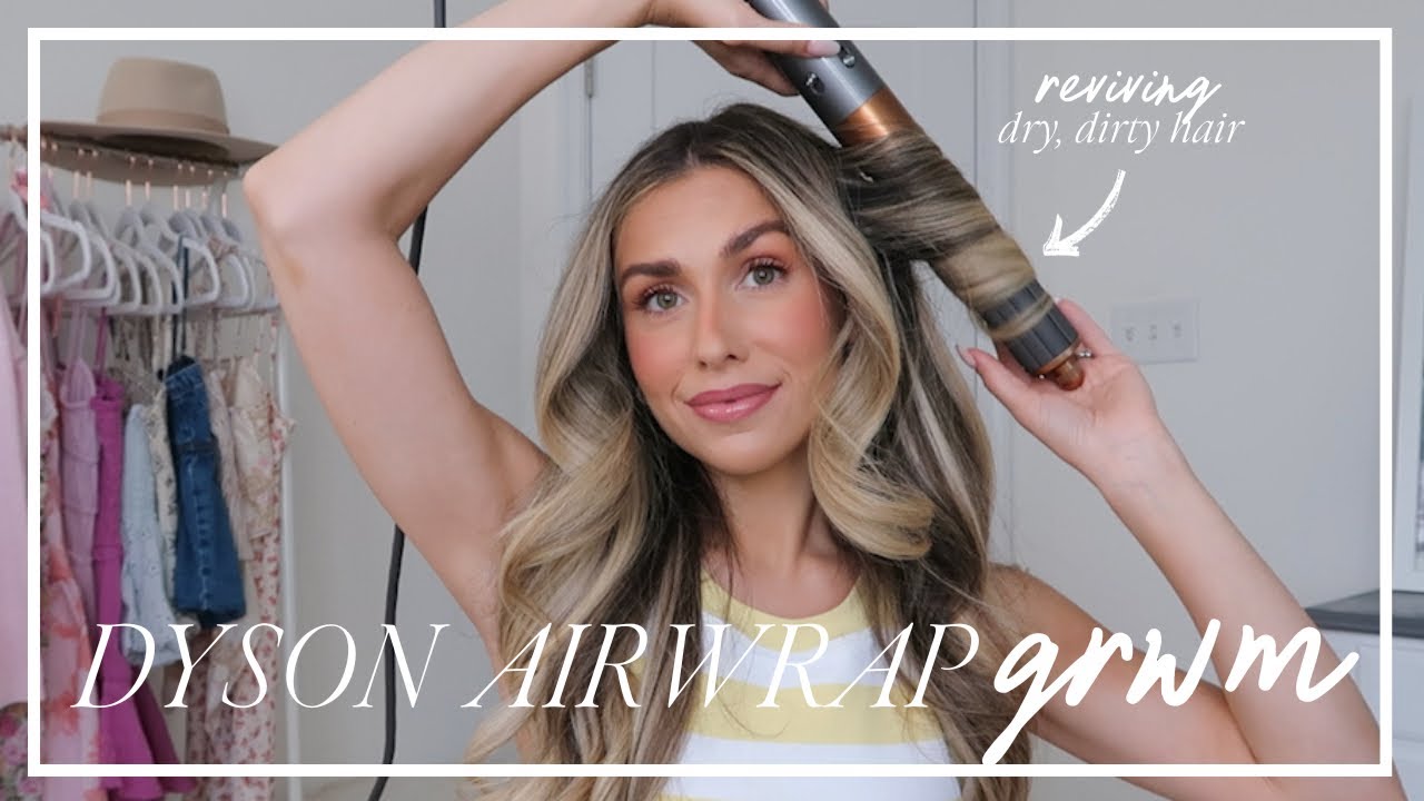Quick Dyson Airwrap Tip for Reviving Dirty Hair | Hair Tutorial