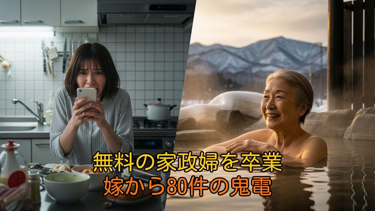「正月は20人来ます」図々しい嫁の電話を無視。私は温泉へ。80件の着信に震える嫁