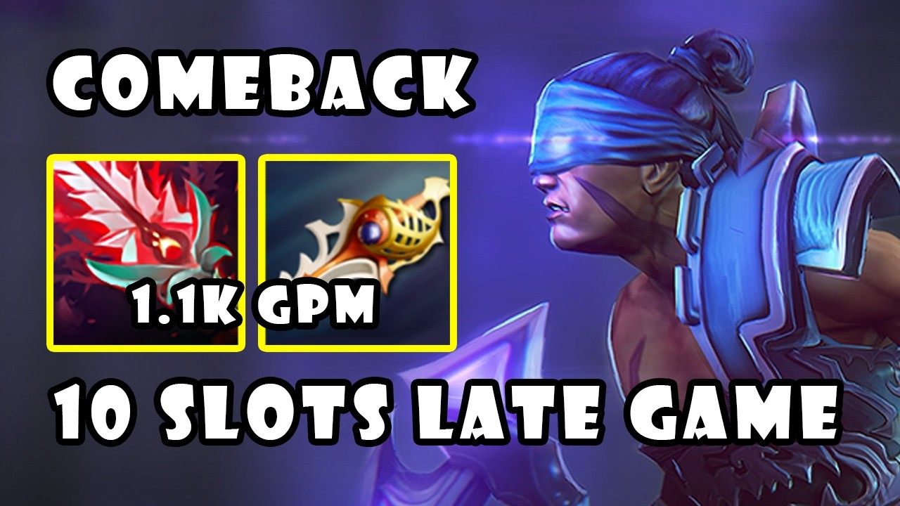 Anti-Mage Play 10Slot Late Game w/ Divine Rapier Recover from 28K Gold Comeback | Dota 2 7.40c