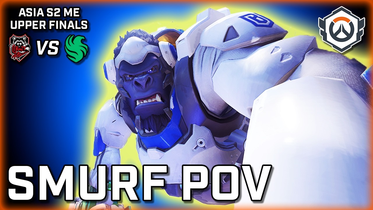 [Smurf POV] The Winston GOD | Crazy Raccoon vs Team Falcons | OWCS ASIA LAN
