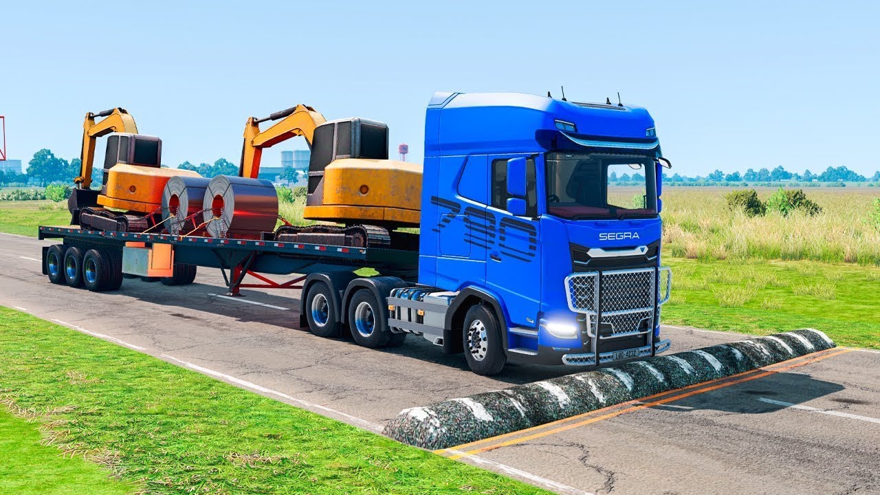 Trucks vs Speed Bumps #50 – BeamNG Drive (LONG VIDEO)