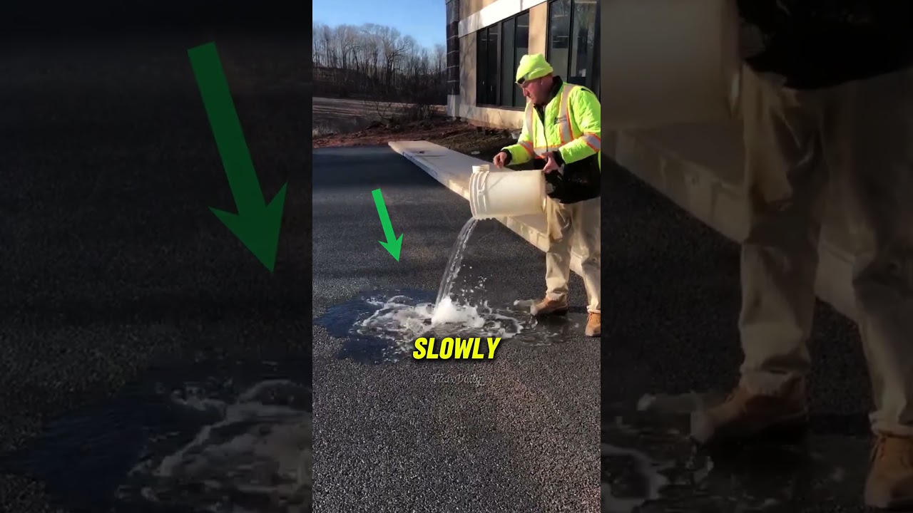This Pavement Drinks Floods In Seconds! 🛣️🌧️