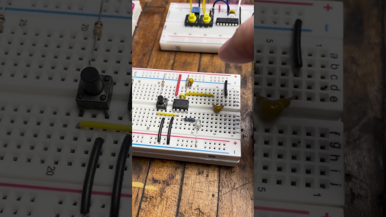 555 Timer on the Breadboard #555timer