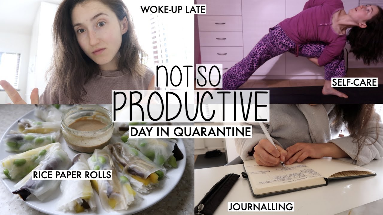FEELING ‘UNPRODUCTIVE’ ? | LOCKDOWN VLOG (WAKING UP LATER, BULLET JOURNALLING & TRYING NEW FOOD)