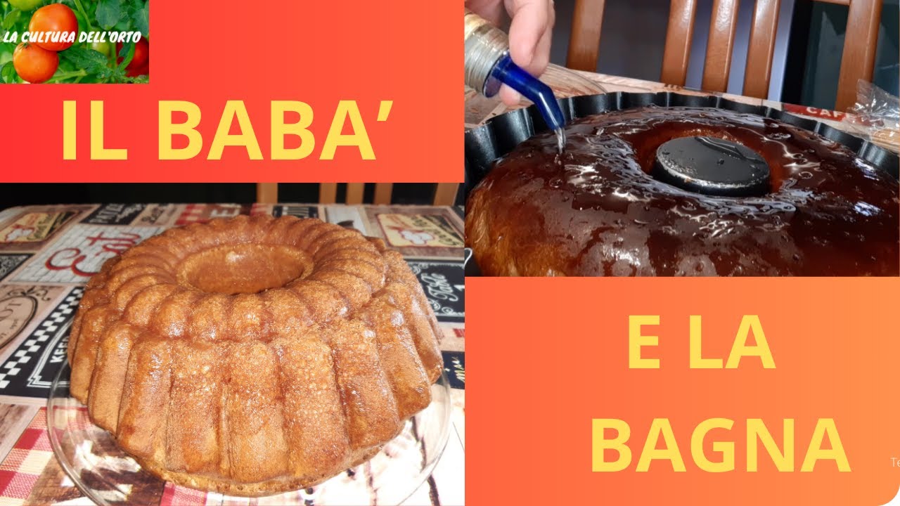 Il babà e la bagna. Babà napoletano e bagna a base di Rum. Ricetta Bimby.