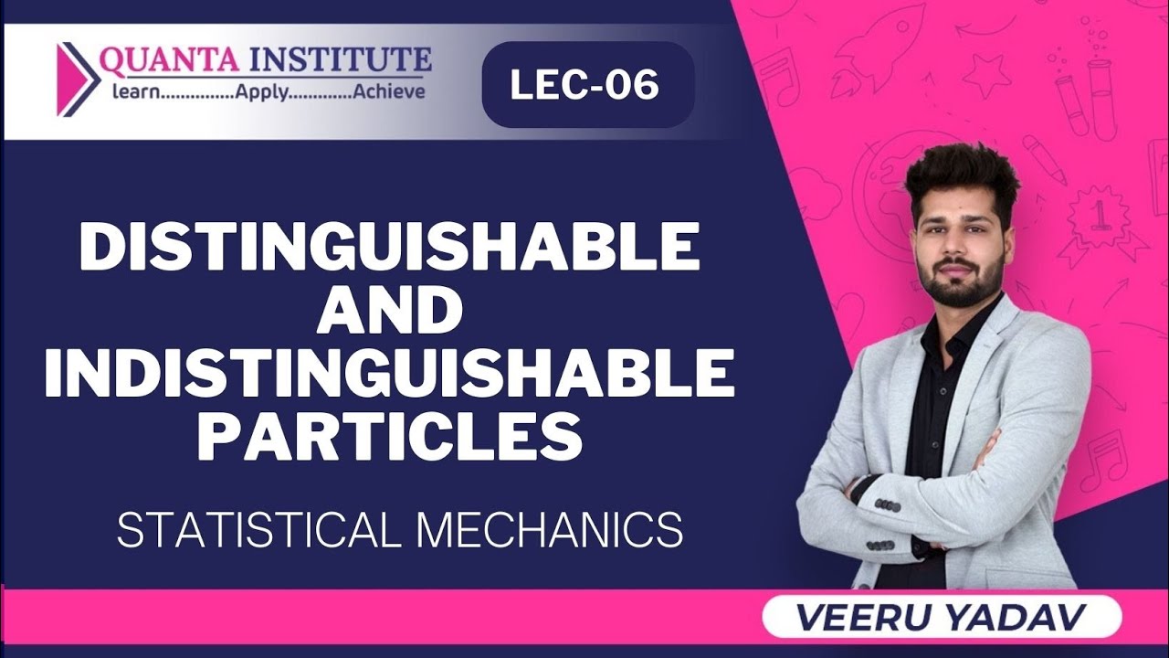 DISTINGUISHABLE AND INDISTINGUISHABLE PARTICLES | IDENTICAL PARTICLES | STATISTICAL MECHANICS