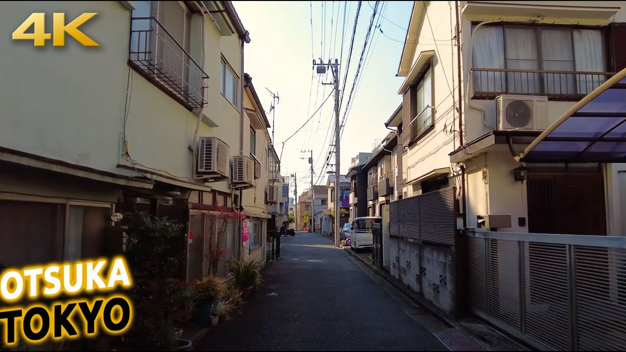 This is how most people live in Tokyo: Otsuka backstreets evening walk [4K]