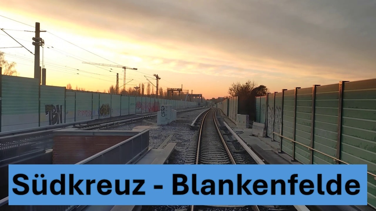 Führerstandsmitfahrt S-Bahn Berlin: S2 Südkreuz - Blankenfelde