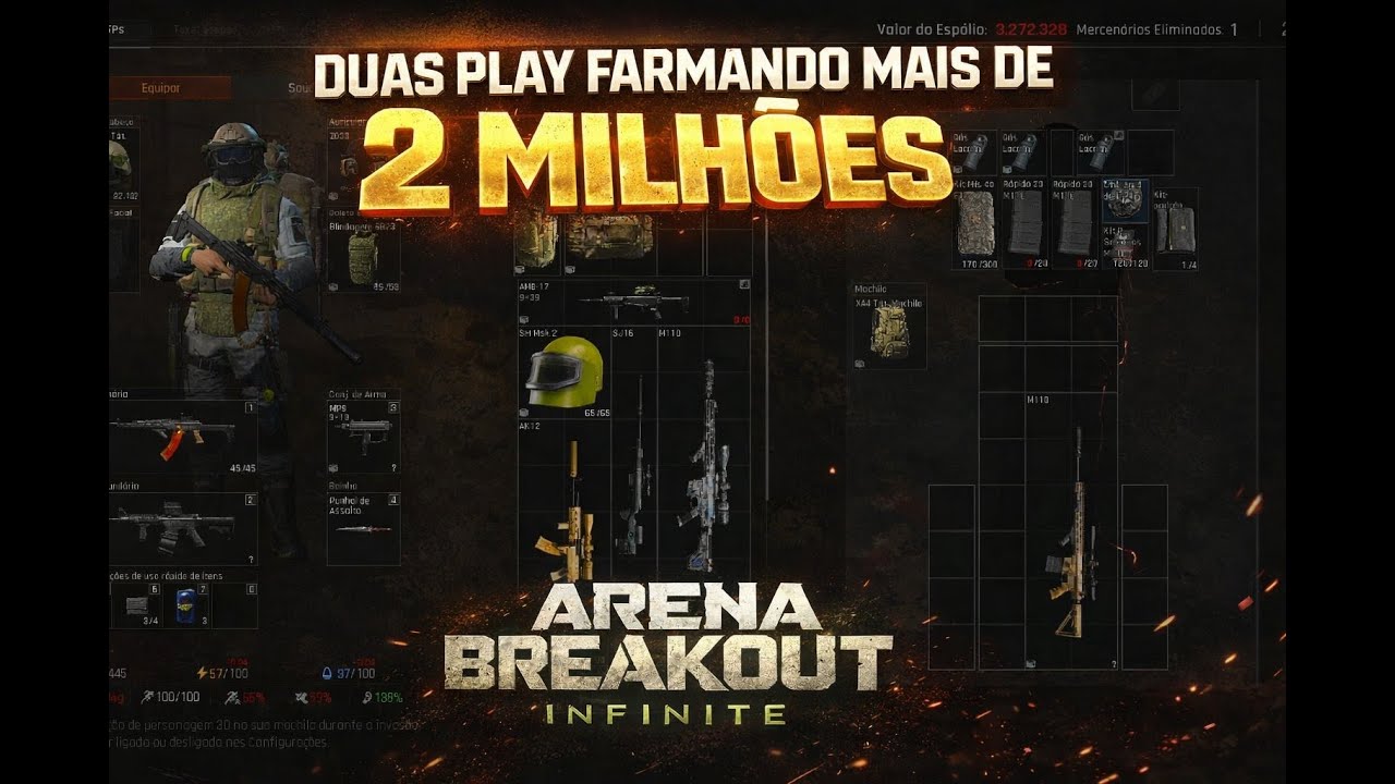 FARMEI MUITO NESSAS PLAY -ARENA BREAKOUT#arenabreakout #arenabreakoutinfinite #arenabreakoutpc #farm