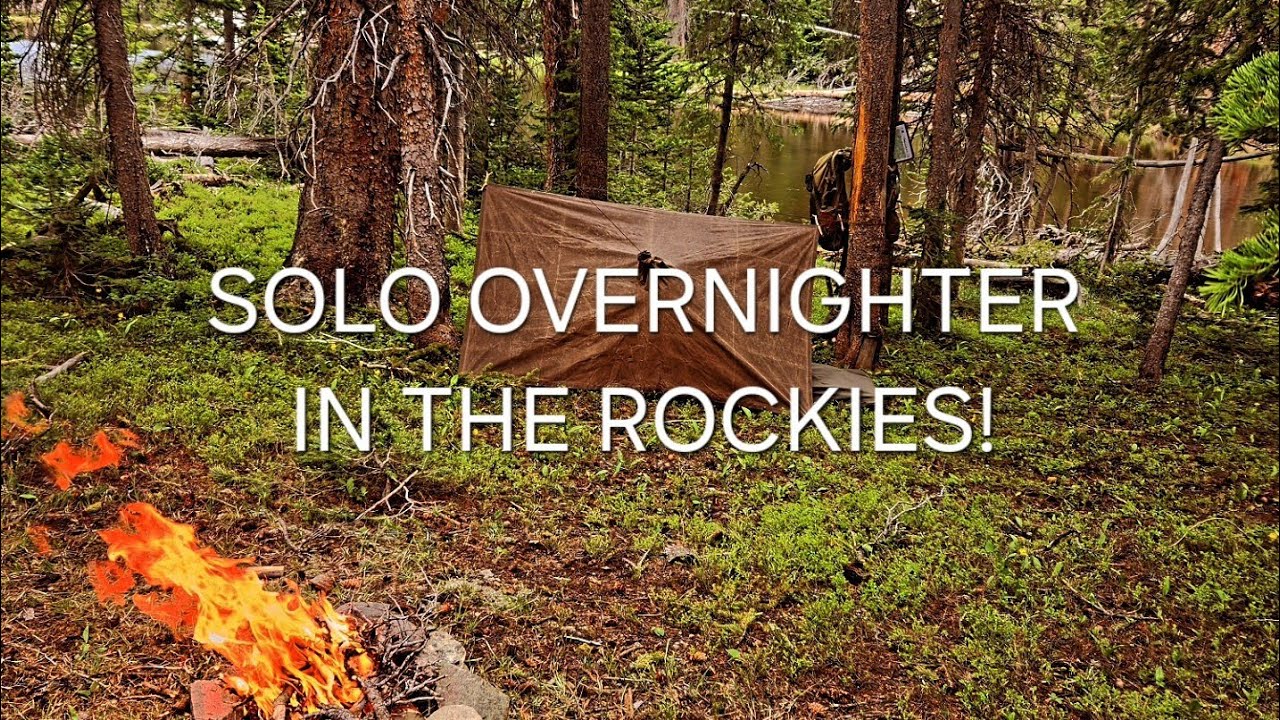 Solo overnight camp in the rockies!
