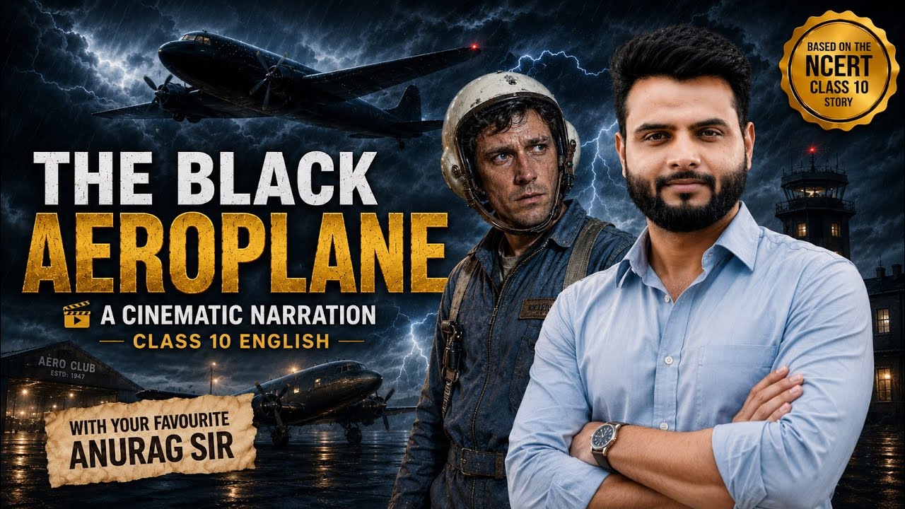 The Black Aeroplane ONE SHOT with Animation ✈️ | Class 10 English | Anurag Tyagi Sir