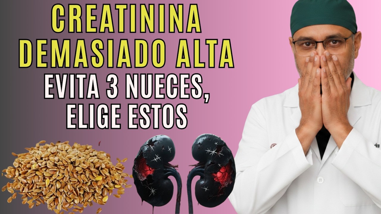 Creatinina alta: evita estos 3 frutos secos y come estos en su lugar
